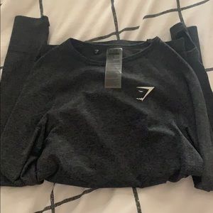 Gymshark Vital Seamless Long Sleeve, XS Black